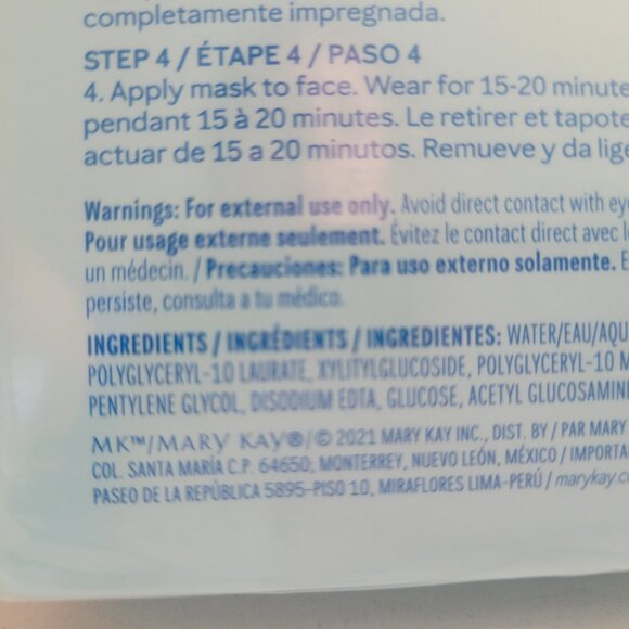 Three Mary Kay 2 Step Hydrating Sheet Mask 8 in a Box New & SEALED 4 BOX LOT - Picture 8 of 9